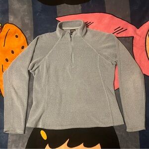 patagonia capilene light blue sweater